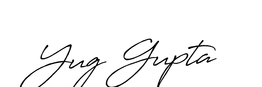 Make a short Yug Gupta signature style. Manage your documents anywhere anytime using Antro_Vectra_Bolder. Create and add eSignatures, submit forms, share and send files easily. Yug Gupta signature style 7 images and pictures png