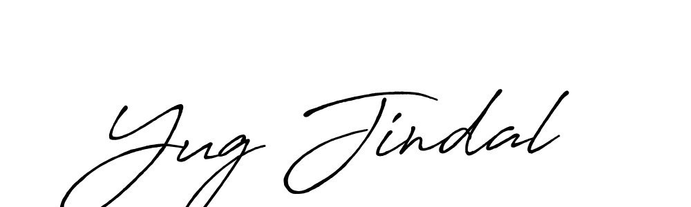 This is the best signature style for the Yug Jindal name. Also you like these signature font (Antro_Vectra_Bolder). Mix name signature. Yug Jindal signature style 7 images and pictures png