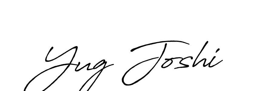 Make a short Yug Joshi signature style. Manage your documents anywhere anytime using Antro_Vectra_Bolder. Create and add eSignatures, submit forms, share and send files easily. Yug Joshi signature style 7 images and pictures png