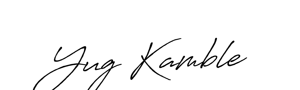 You can use this online signature creator to create a handwritten signature for the name Yug Kamble. This is the best online autograph maker. Yug Kamble signature style 7 images and pictures png