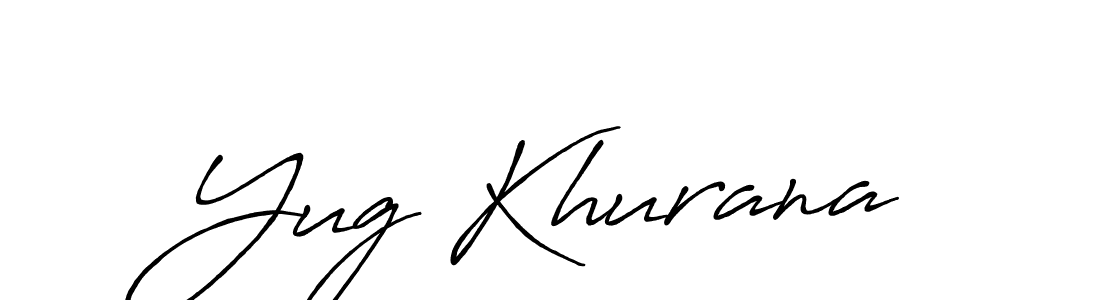 if you are searching for the best signature style for your name Yug Khurana. so please give up your signature search. here we have designed multiple signature styles  using Antro_Vectra_Bolder. Yug Khurana signature style 7 images and pictures png
