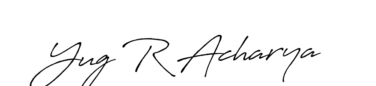 Make a beautiful signature design for name Yug R Acharya. Use this online signature maker to create a handwritten signature for free. Yug R Acharya signature style 7 images and pictures png