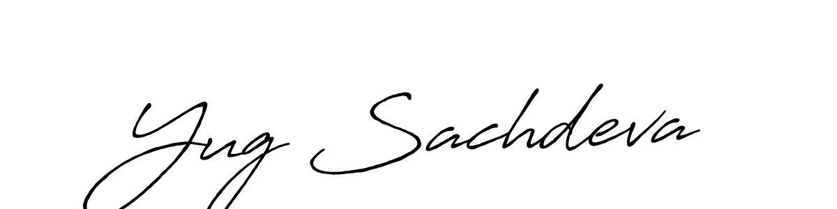 Make a beautiful signature design for name Yug Sachdeva. Use this online signature maker to create a handwritten signature for free. Yug Sachdeva signature style 7 images and pictures png
