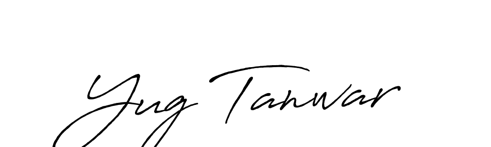 Also we have Yug Tanwar name is the best signature style. Create professional handwritten signature collection using Antro_Vectra_Bolder autograph style. Yug Tanwar signature style 7 images and pictures png