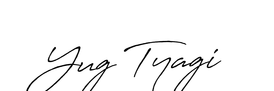 Once you've used our free online signature maker to create your best signature Antro_Vectra_Bolder style, it's time to enjoy all of the benefits that Yug Tyagi name signing documents. Yug Tyagi signature style 7 images and pictures png