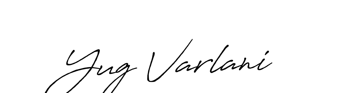 Also You can easily find your signature by using the search form. We will create Yug Varlani name handwritten signature images for you free of cost using Antro_Vectra_Bolder sign style. Yug Varlani signature style 7 images and pictures png