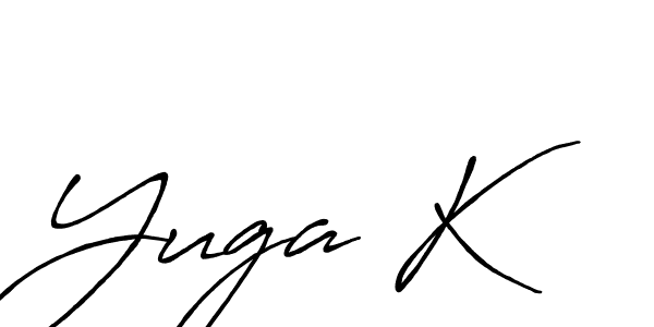 It looks lik you need a new signature style for name Yuga K. Design unique handwritten (Antro_Vectra_Bolder) signature with our free signature maker in just a few clicks. Yuga K signature style 7 images and pictures png