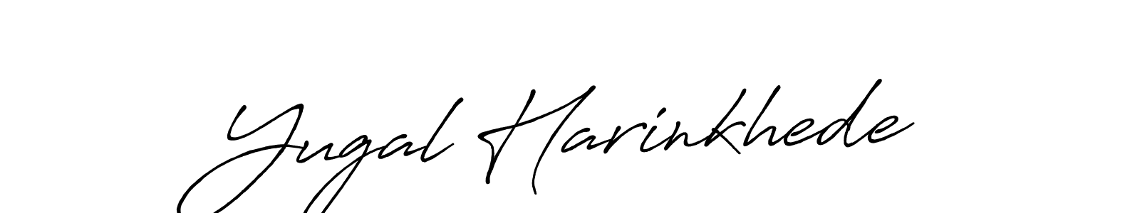 Best and Professional Signature Style for Yugal Harinkhede. Antro_Vectra_Bolder Best Signature Style Collection. Yugal Harinkhede signature style 7 images and pictures png