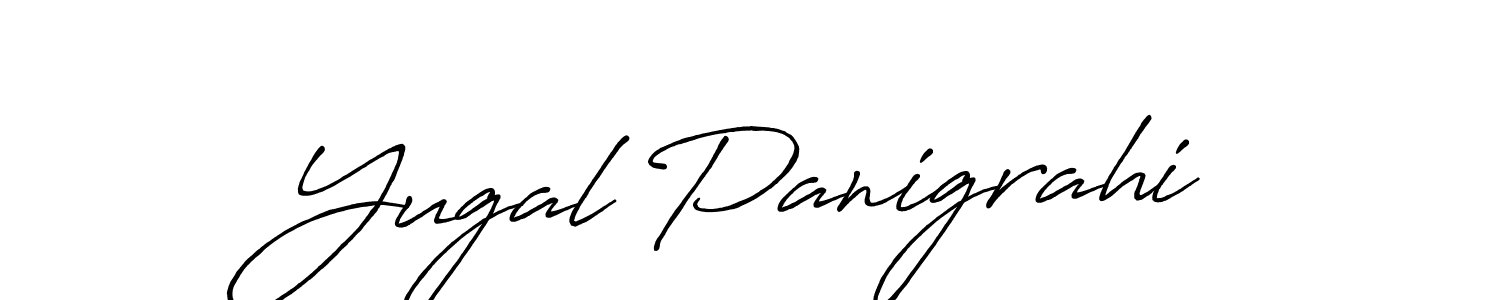 Also You can easily find your signature by using the search form. We will create Yugal Panigrahi name handwritten signature images for you free of cost using Antro_Vectra_Bolder sign style. Yugal Panigrahi signature style 7 images and pictures png