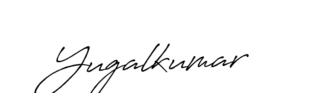 Yugalkumar stylish signature style. Best Handwritten Sign (Antro_Vectra_Bolder) for my name. Handwritten Signature Collection Ideas for my name Yugalkumar. Yugalkumar signature style 7 images and pictures png