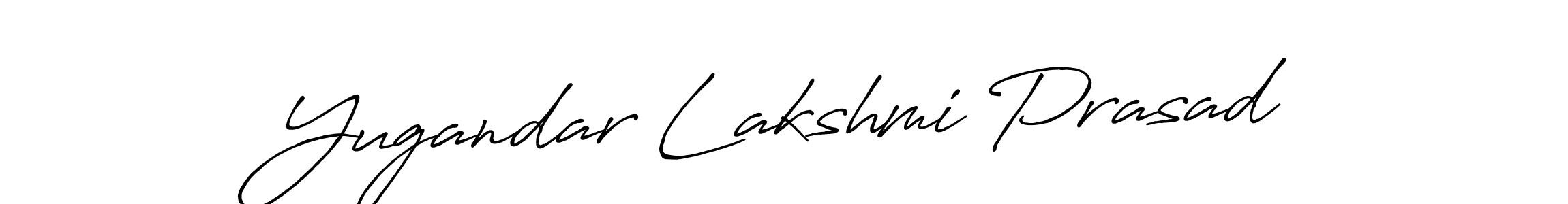 Create a beautiful signature design for name Yugandar Lakshmi Prasad. With this signature (Antro_Vectra_Bolder) fonts, you can make a handwritten signature for free. Yugandar Lakshmi Prasad signature style 7 images and pictures png