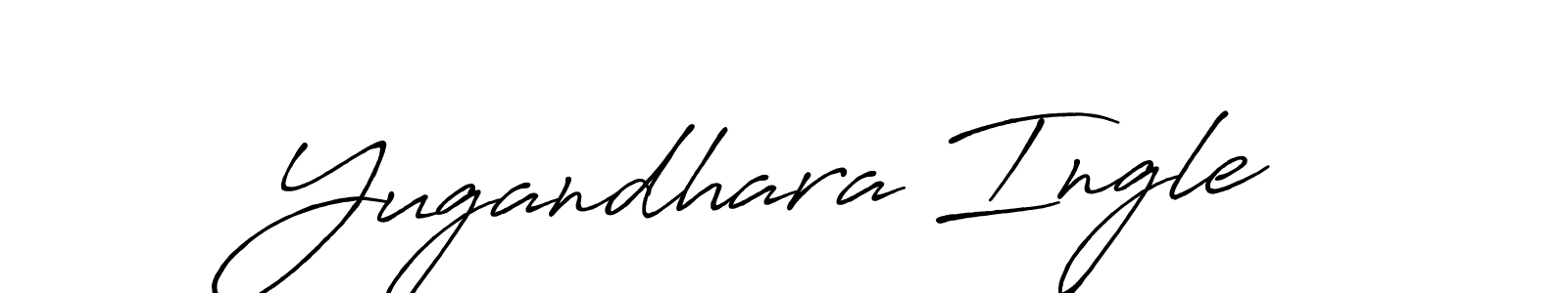 if you are searching for the best signature style for your name Yugandhara Ingle. so please give up your signature search. here we have designed multiple signature styles  using Antro_Vectra_Bolder. Yugandhara Ingle signature style 7 images and pictures png