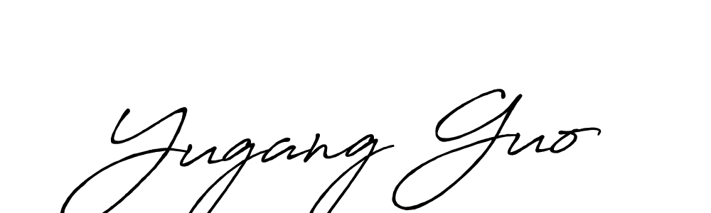 if you are searching for the best signature style for your name Yugang Guo. so please give up your signature search. here we have designed multiple signature styles  using Antro_Vectra_Bolder. Yugang Guo signature style 7 images and pictures png