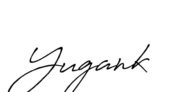 Design your own signature with our free online signature maker. With this signature software, you can create a handwritten (Antro_Vectra_Bolder) signature for name Yugank. Yugank signature style 7 images and pictures png