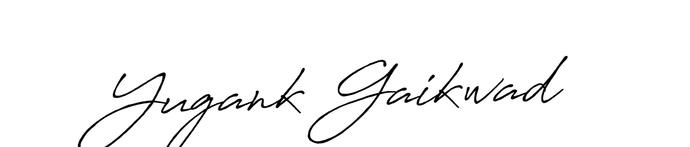 Antro_Vectra_Bolder is a professional signature style that is perfect for those who want to add a touch of class to their signature. It is also a great choice for those who want to make their signature more unique. Get Yugank Gaikwad name to fancy signature for free. Yugank Gaikwad signature style 7 images and pictures png