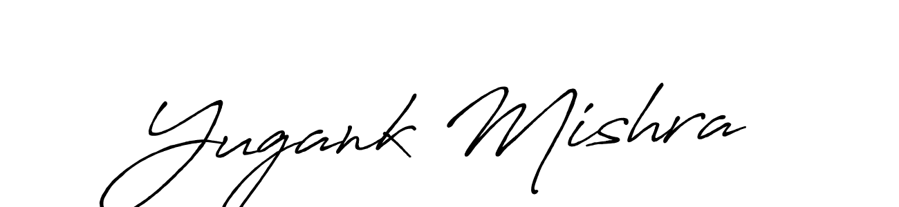 Antro_Vectra_Bolder is a professional signature style that is perfect for those who want to add a touch of class to their signature. It is also a great choice for those who want to make their signature more unique. Get Yugank Mishra name to fancy signature for free. Yugank Mishra signature style 7 images and pictures png
