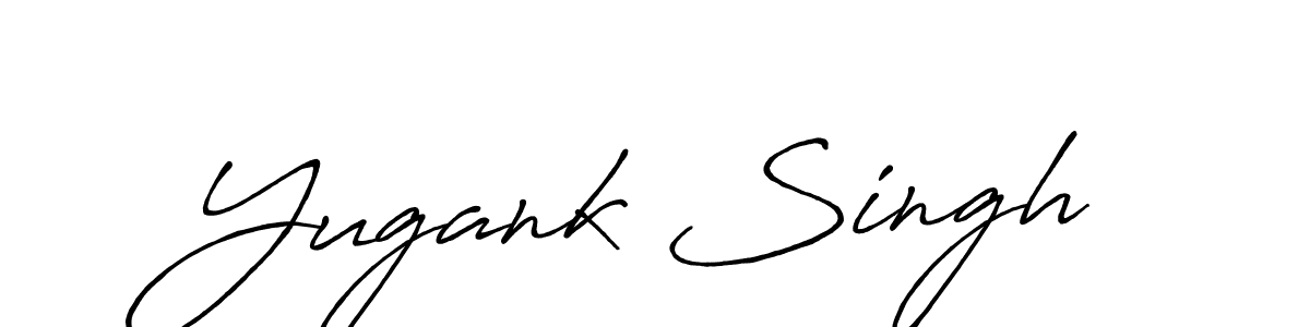 Antro_Vectra_Bolder is a professional signature style that is perfect for those who want to add a touch of class to their signature. It is also a great choice for those who want to make their signature more unique. Get Yugank Singh name to fancy signature for free. Yugank Singh signature style 7 images and pictures png