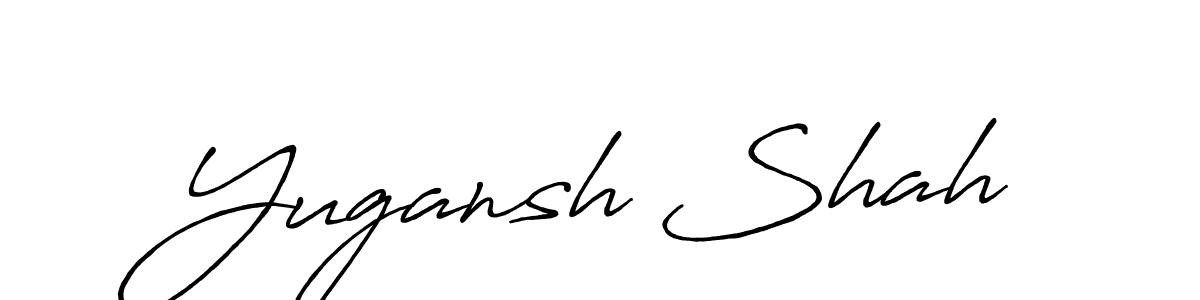 Also we have Yugansh Shah name is the best signature style. Create professional handwritten signature collection using Antro_Vectra_Bolder autograph style. Yugansh Shah signature style 7 images and pictures png