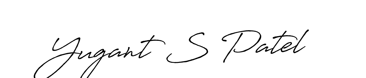 Make a beautiful signature design for name Yugant S Patel. Use this online signature maker to create a handwritten signature for free. Yugant S Patel signature style 7 images and pictures png