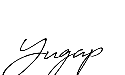 How to make Yugap name signature. Use Antro_Vectra_Bolder style for creating short signs online. This is the latest handwritten sign. Yugap signature style 7 images and pictures png