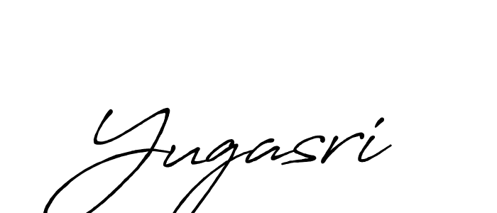 Use a signature maker to create a handwritten signature online. With this signature software, you can design (Antro_Vectra_Bolder) your own signature for name Yugasri. Yugasri signature style 7 images and pictures png