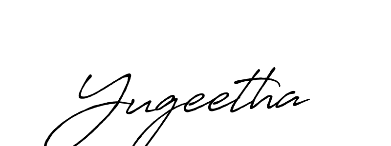 Also we have Yugeetha name is the best signature style. Create professional handwritten signature collection using Antro_Vectra_Bolder autograph style. Yugeetha signature style 7 images and pictures png