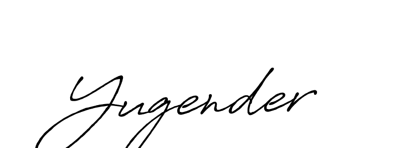 How to make Yugender signature? Antro_Vectra_Bolder is a professional autograph style. Create handwritten signature for Yugender name. Yugender signature style 7 images and pictures png