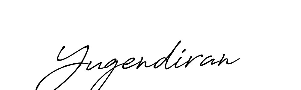 Design your own signature with our free online signature maker. With this signature software, you can create a handwritten (Antro_Vectra_Bolder) signature for name Yugendiran. Yugendiran signature style 7 images and pictures png