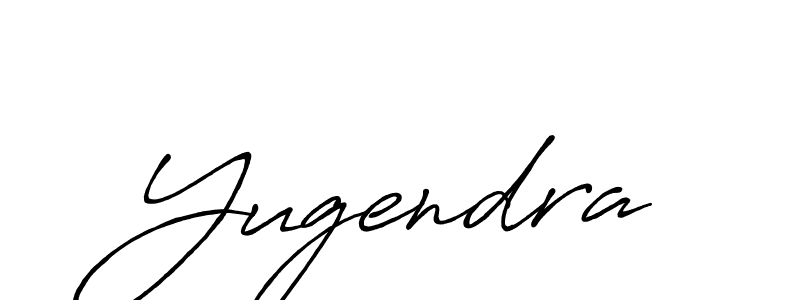Use a signature maker to create a handwritten signature online. With this signature software, you can design (Antro_Vectra_Bolder) your own signature for name Yugendra. Yugendra signature style 7 images and pictures png