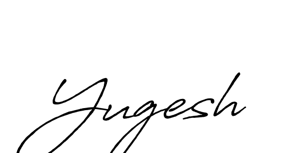 Design your own signature with our free online signature maker. With this signature software, you can create a handwritten (Antro_Vectra_Bolder) signature for name Yugesh. Yugesh signature style 7 images and pictures png