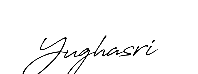 Design your own signature with our free online signature maker. With this signature software, you can create a handwritten (Antro_Vectra_Bolder) signature for name Yughasri. Yughasri signature style 7 images and pictures png