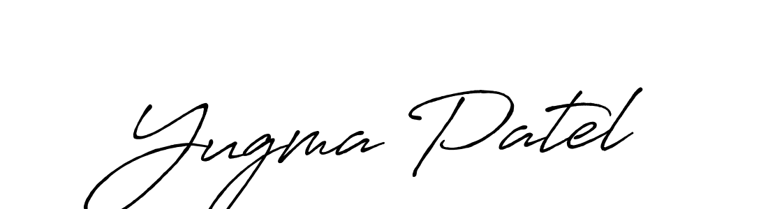 You should practise on your own different ways (Antro_Vectra_Bolder) to write your name (Yugma Patel) in signature. don't let someone else do it for you. Yugma Patel signature style 7 images and pictures png