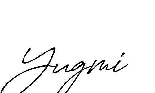 if you are searching for the best signature style for your name Yugmi. so please give up your signature search. here we have designed multiple signature styles  using Antro_Vectra_Bolder. Yugmi signature style 7 images and pictures png