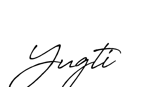 Create a beautiful signature design for name Yugti. With this signature (Antro_Vectra_Bolder) fonts, you can make a handwritten signature for free. Yugti signature style 7 images and pictures png