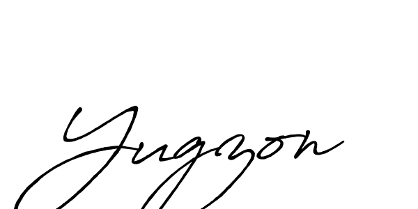 Yugzon stylish signature style. Best Handwritten Sign (Antro_Vectra_Bolder) for my name. Handwritten Signature Collection Ideas for my name Yugzon. Yugzon signature style 7 images and pictures png