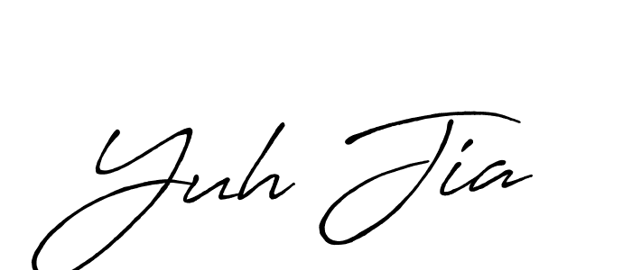 Antro_Vectra_Bolder is a professional signature style that is perfect for those who want to add a touch of class to their signature. It is also a great choice for those who want to make their signature more unique. Get Yuh Jia name to fancy signature for free. Yuh Jia signature style 7 images and pictures png