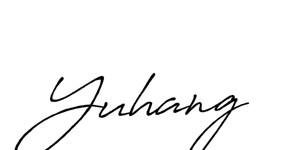 Best and Professional Signature Style for Yuhang. Antro_Vectra_Bolder Best Signature Style Collection. Yuhang signature style 7 images and pictures png