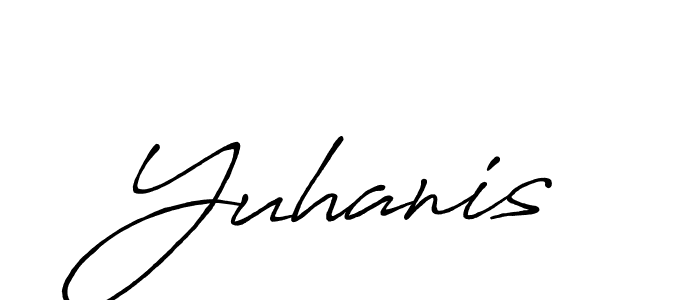 Similarly Antro_Vectra_Bolder is the best handwritten signature design. Signature creator online .You can use it as an online autograph creator for name Yuhanis. Yuhanis signature style 7 images and pictures png