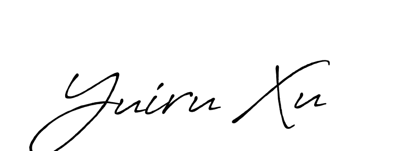 Create a beautiful signature design for name Yuiru Xu. With this signature (Antro_Vectra_Bolder) fonts, you can make a handwritten signature for free. Yuiru Xu signature style 7 images and pictures png