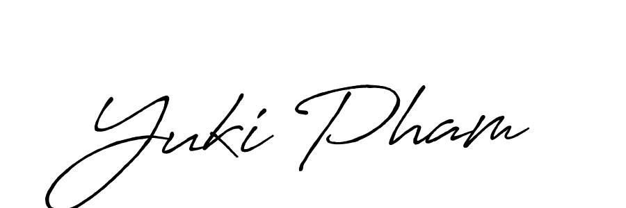 Also we have Yuki Pham name is the best signature style. Create professional handwritten signature collection using Antro_Vectra_Bolder autograph style. Yuki Pham signature style 7 images and pictures png
