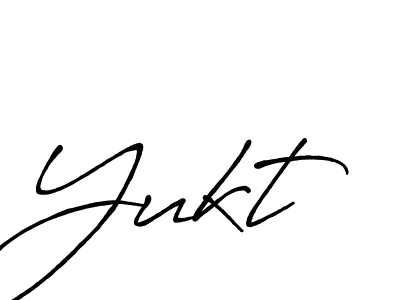 How to make Yukt signature? Antro_Vectra_Bolder is a professional autograph style. Create handwritten signature for Yukt name. Yukt signature style 7 images and pictures png