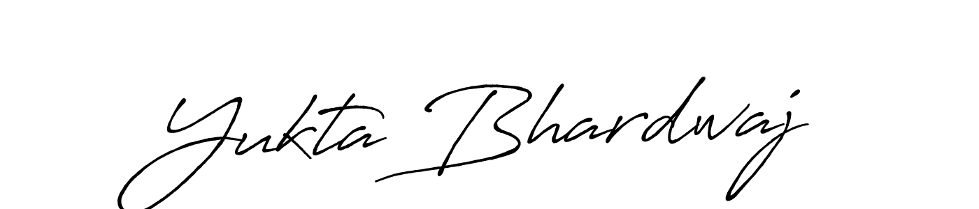 You should practise on your own different ways (Antro_Vectra_Bolder) to write your name (Yukta Bhardwaj) in signature. don't let someone else do it for you. Yukta Bhardwaj signature style 7 images and pictures png