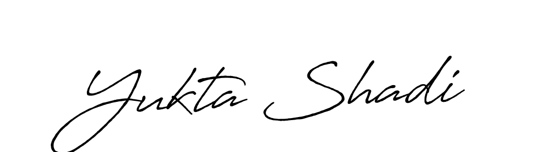 It looks lik you need a new signature style for name Yukta Shadi. Design unique handwritten (Antro_Vectra_Bolder) signature with our free signature maker in just a few clicks. Yukta Shadi signature style 7 images and pictures png