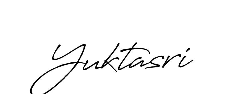 How to make Yuktasri signature? Antro_Vectra_Bolder is a professional autograph style. Create handwritten signature for Yuktasri name. Yuktasri signature style 7 images and pictures png