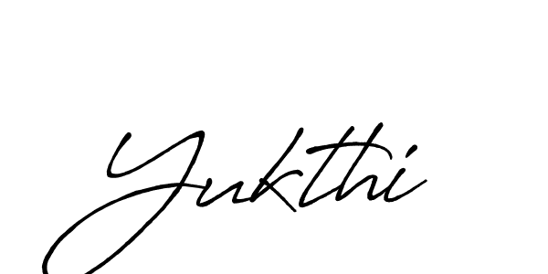 Make a beautiful signature design for name Yukthi. With this signature (Antro_Vectra_Bolder) style, you can create a handwritten signature for free. Yukthi signature style 7 images and pictures png