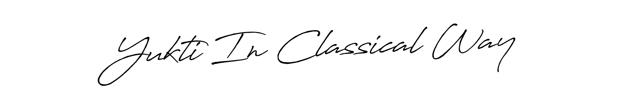 Once you've used our free online signature maker to create your best signature Antro_Vectra_Bolder style, it's time to enjoy all of the benefits that Yukti In Classical Way name signing documents. Yukti In Classical Way signature style 7 images and pictures png