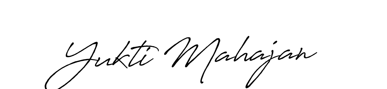 Design your own signature with our free online signature maker. With this signature software, you can create a handwritten (Antro_Vectra_Bolder) signature for name Yukti Mahajan. Yukti Mahajan signature style 7 images and pictures png