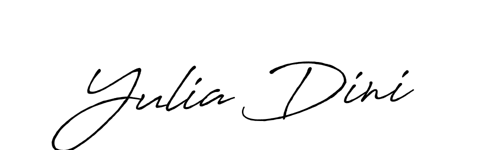 Make a short Yulia Dini signature style. Manage your documents anywhere anytime using Antro_Vectra_Bolder. Create and add eSignatures, submit forms, share and send files easily. Yulia Dini signature style 7 images and pictures png