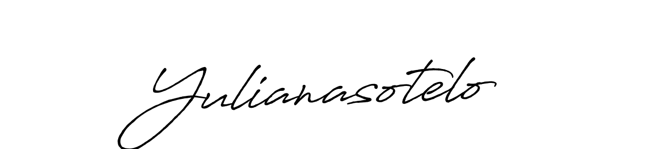 Make a short Yulianasotelo signature style. Manage your documents anywhere anytime using Antro_Vectra_Bolder. Create and add eSignatures, submit forms, share and send files easily. Yulianasotelo signature style 7 images and pictures png