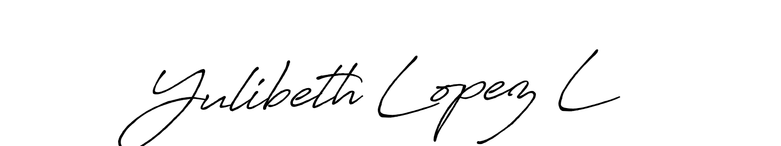 Once you've used our free online signature maker to create your best signature Antro_Vectra_Bolder style, it's time to enjoy all of the benefits that Yulibeth Lopez L name signing documents. Yulibeth Lopez L signature style 7 images and pictures png